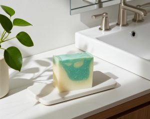 lemongrass and pine soap