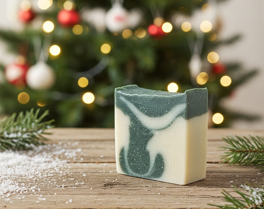 christmas tree soap
