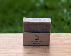 coffee scrub soap, unscented soap for sensitive skin