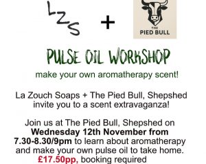 aromatherapy pulse oils workshop