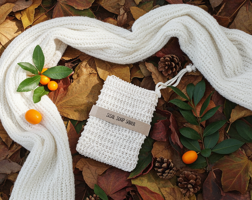 Handmade Soap on a Rope - perfect for Soft Skin 7 sisal soap saver