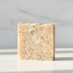 lemon lemongrass and poppy seed soap