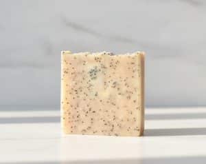 lemon lemongrass and poppy seed soap