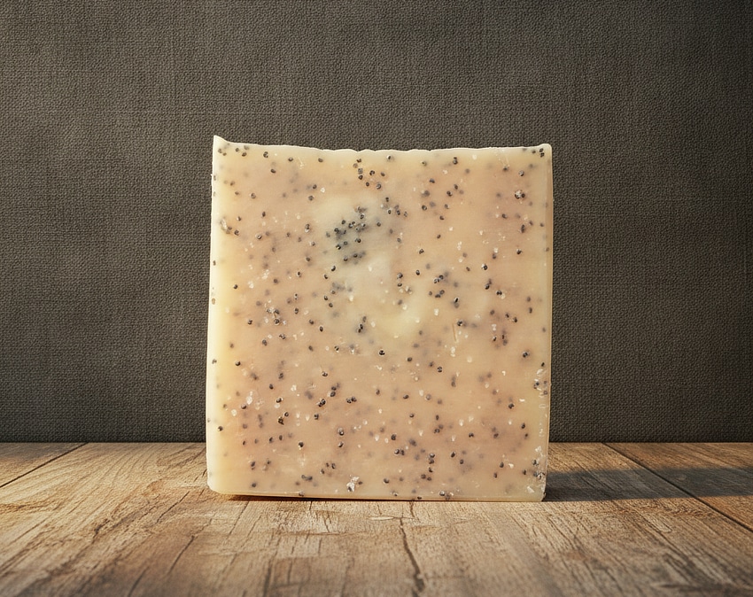 Lemon, Lemongrass and Poppy Seed Soap for Simple Summer Scrubbing 5 lemon, lemongrass and poppy seed soap